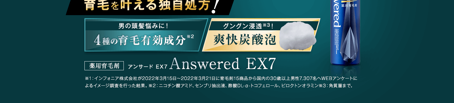 育毛をかなえる独自処方
